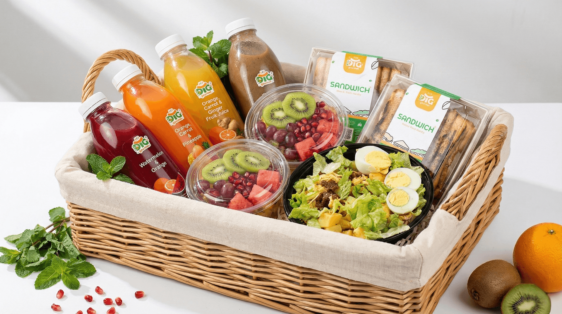DTG Gourmet Fresh Food Basket